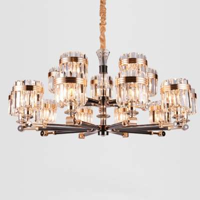 Large hotel decoration chandelier modern iron Pendant Lights lighting fixtures